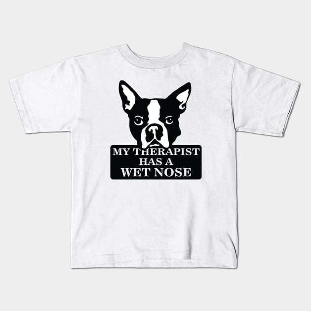 My therapist has a wet nose Kids T-Shirt by nektarinchen